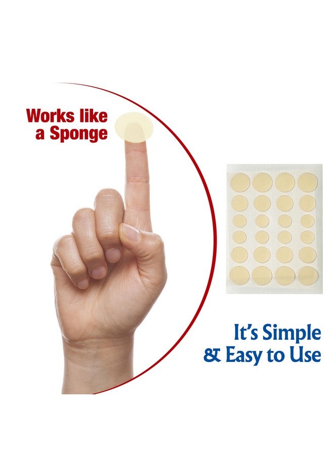 MEDca Acne Absorbing Covers Hydrocolloid Acne Care Bandages (24 Count) Three Universal Patch Sizes Acne Blemish Treatment For Face & Skin Spot Pore Patch That Conceals Reduce Pimples And Blackheads - Image 4