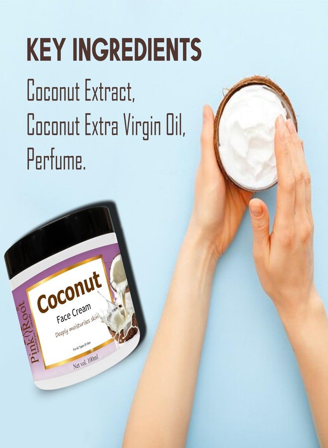 Pink Root Coconut Cream 100ml for Skin Whitening, Brightening, Tightening & Moisturising for Face & Body - Image 4