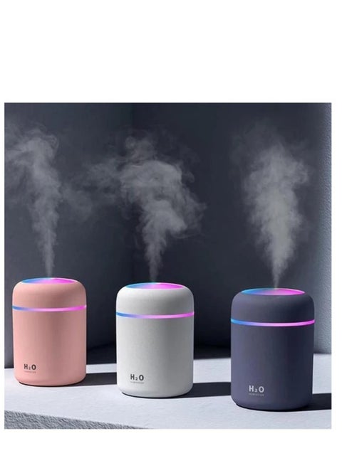 Air Humidifier and Aroma Diffuser Energizes Your Space with Colorful Ambient Lighting, Perfect Humidifier for Home, Office, Car - Multicolour