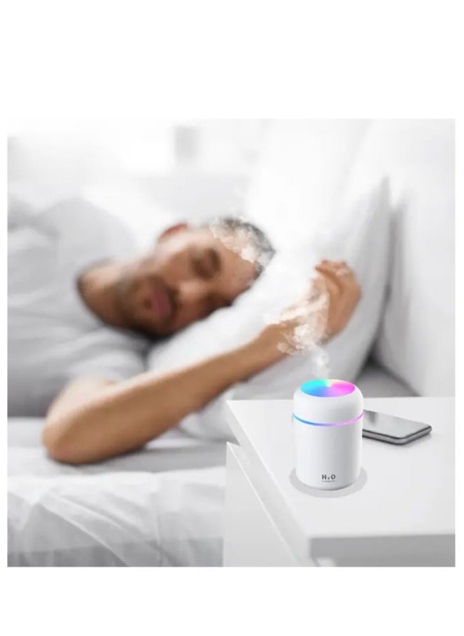 Generic - Air Humidifier and Aroma Diffuser Energizes Your Space with Colorful Ambient Lighting, Perfect Humidifier for Home, Office, Car - Multicolour - Image 1