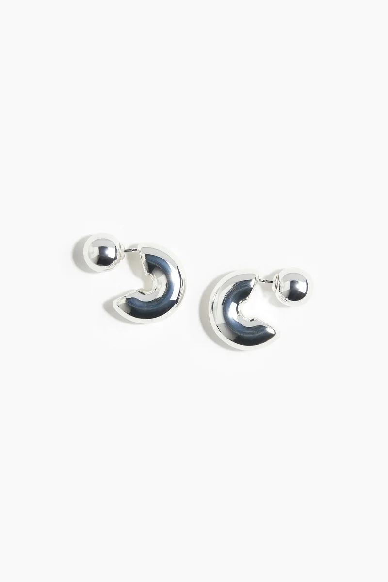 H&M Ball-back hoop earrings