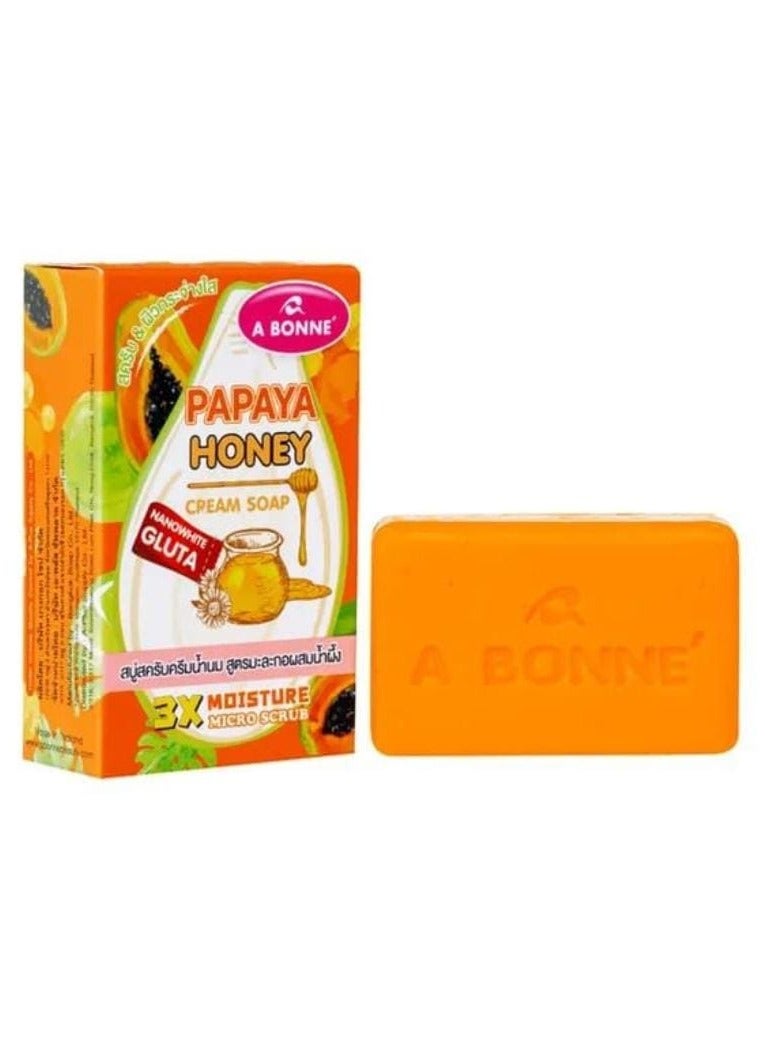 إيه بون صابون كريم البابايا والعسل 90 جرام