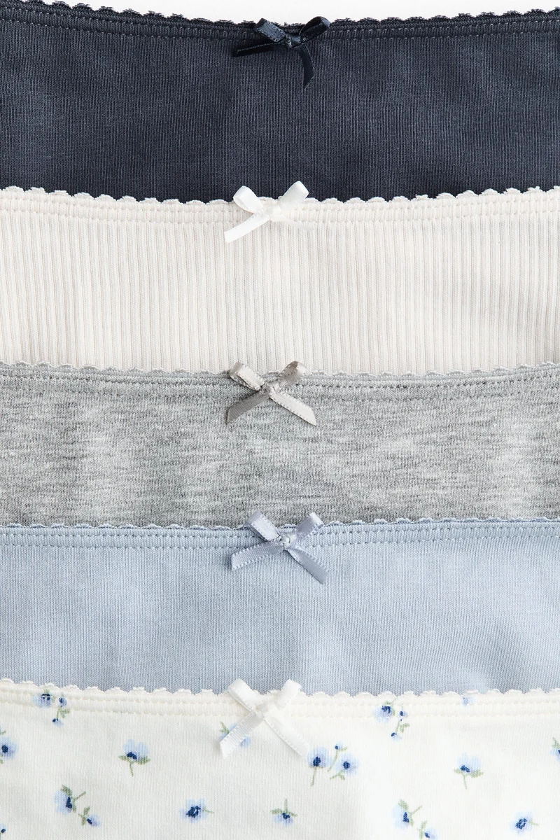 اتش اند ام سروال داخلي بتصميم برازيلي- عبوة من 5 قطع