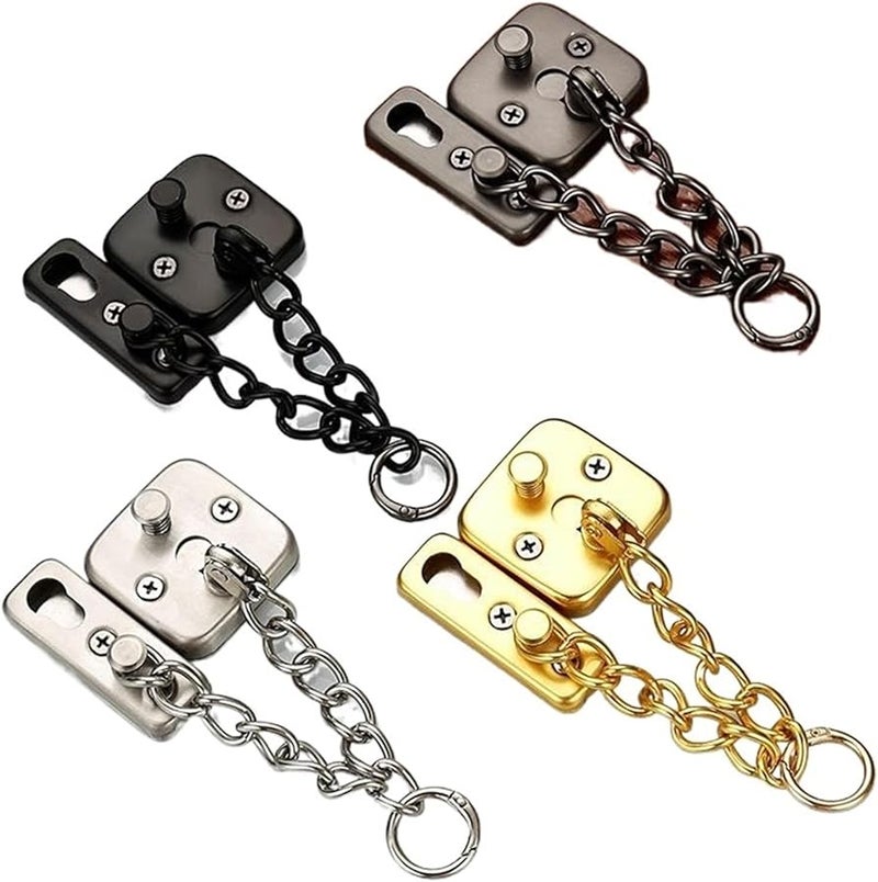 Stainless Steel Anti Theft Door Security Lock Inner Latch Buckle Sliding Fastener Color GRA - Image 4