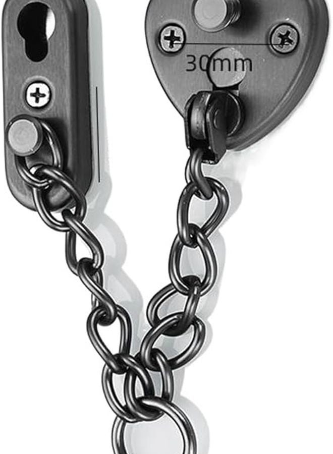 Stainless Steel Anti Theft Door Security Lock Inner Latch Buckle Sliding Fastener Color GRA - Image 1