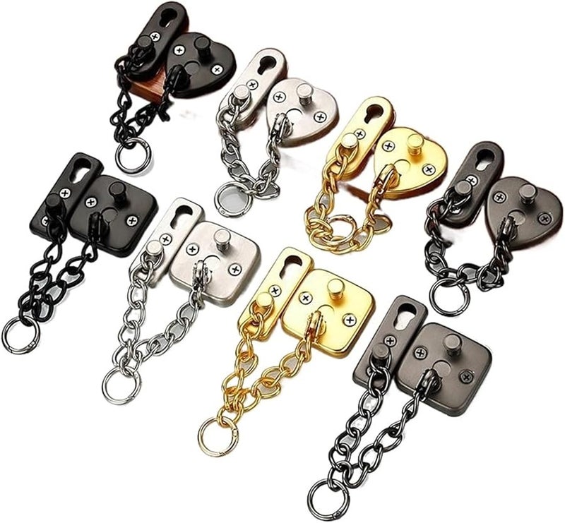 Stainless Steel Anti Theft Door Security Lock Inner Latch Buckle Sliding Fastener Color GRA - Image 3