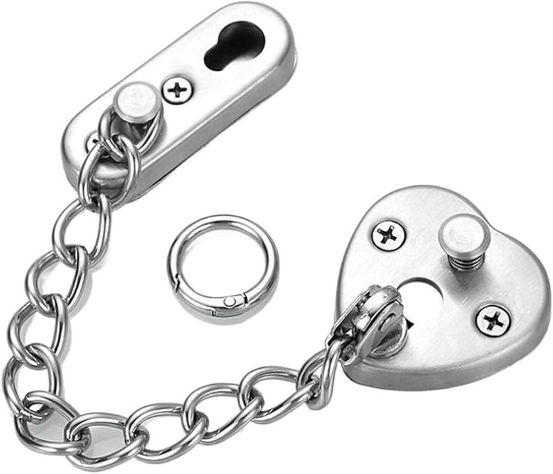 Stainless Steel Anti Theft Door Security Lock Inner Latch Buckle Sliding Fastener Color GRA - Image 5