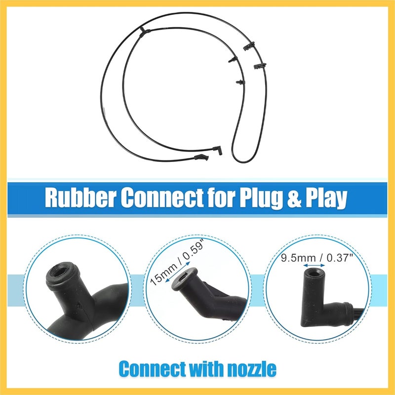 REPAIROCK Front Windshield Washer Hose for Jeep Grand Cherokee & Dodge Durango 2011-2015 - Image 4
