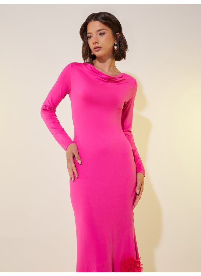 Take Two Floral Trim Dress  - Image 3
