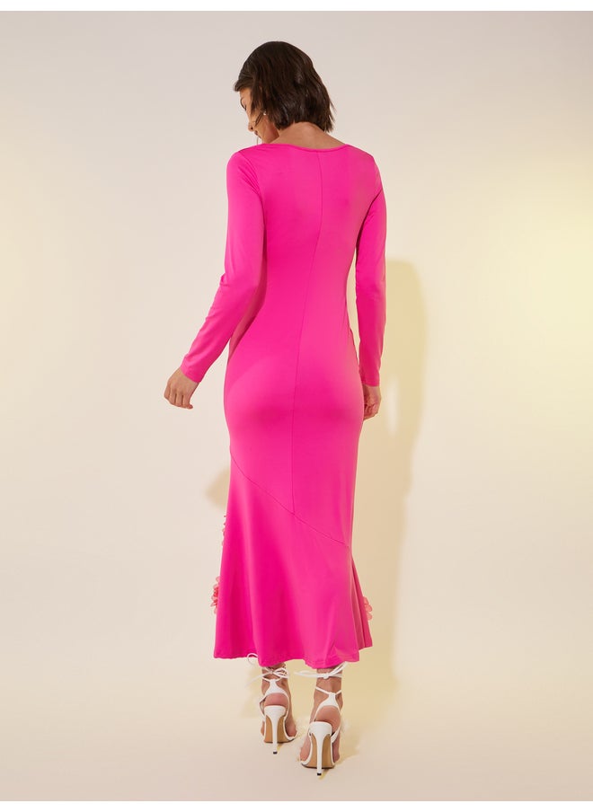 Take Two Floral Trim Dress  - Image 5
