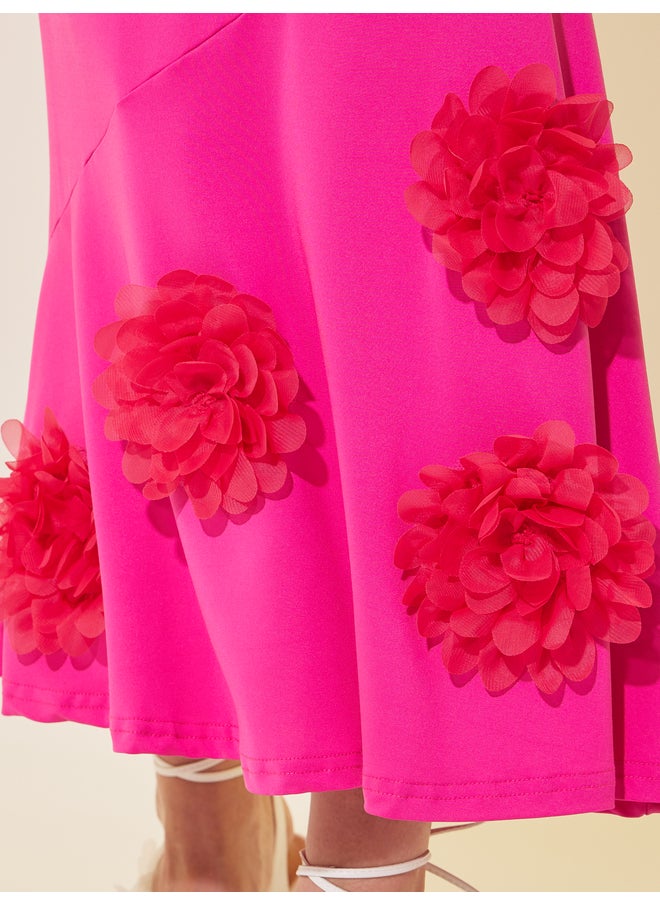Take Two Floral Trim Dress  - Image 4