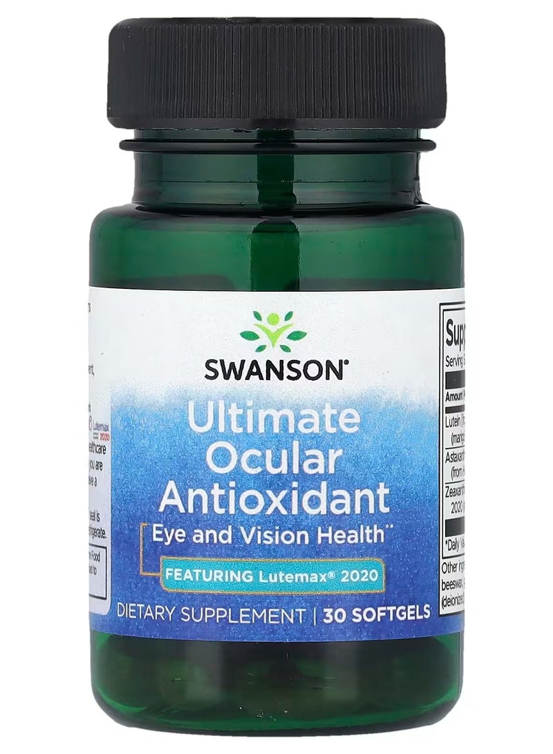 Swanson, Ultimate Ocular Antioxidant, 30 Softgels