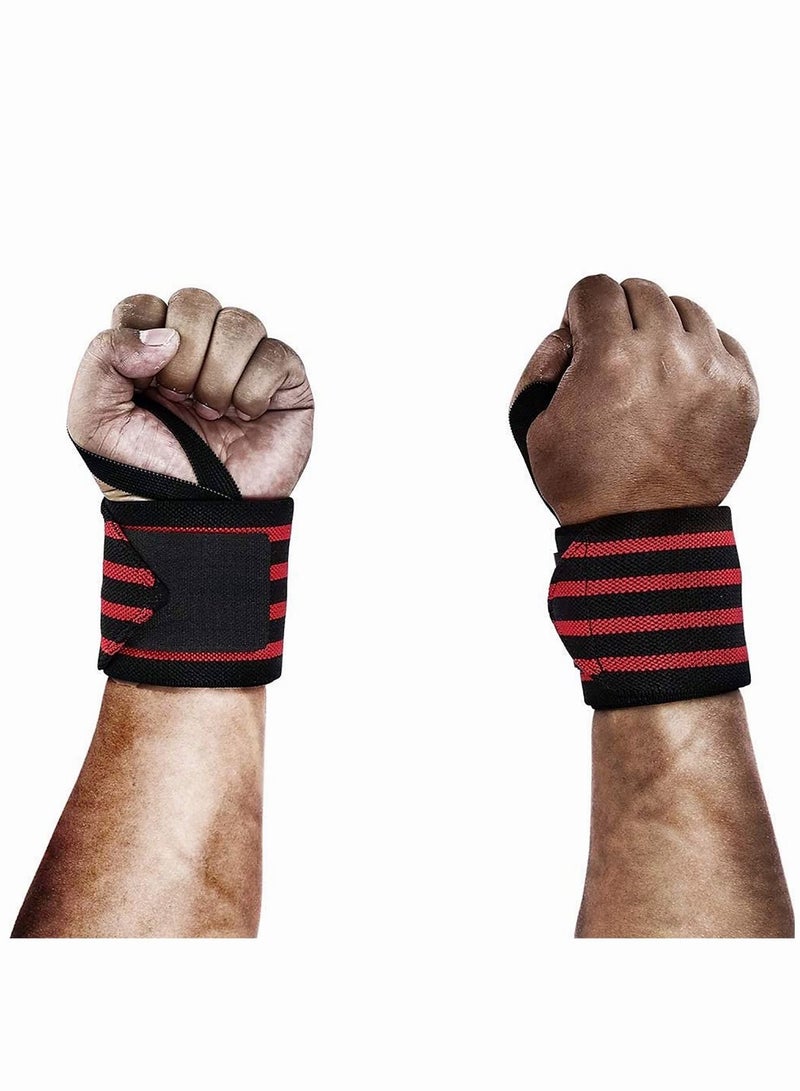 2PCS Weight Lifting Wrist Support Band Sports Wristband  Suitable for Basketball Gym and Strength Training - Image 1