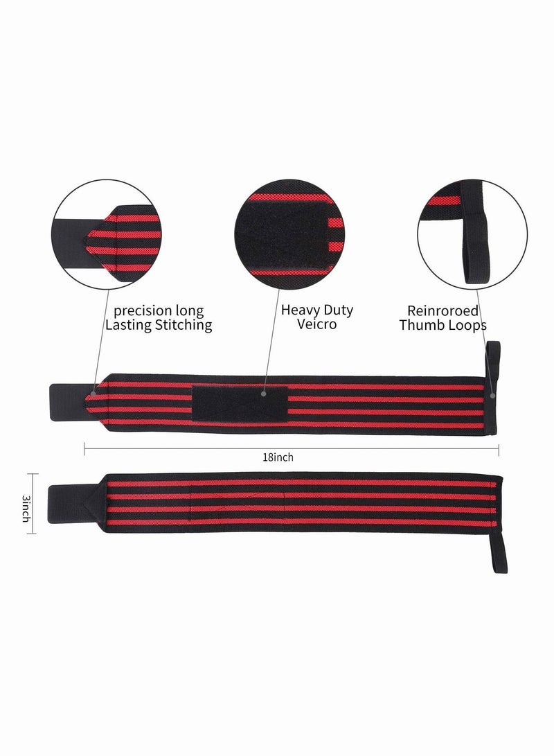 2PCS Weight Lifting Wrist Support Band Sports Wristband  Suitable for Basketball Gym and Strength Training - Image 2