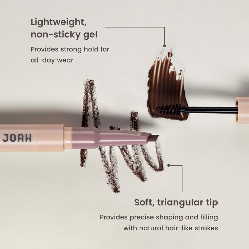 JOAH Brow Down To Me Dual Brow Pencil and Gel, Ash Brown - Image 3