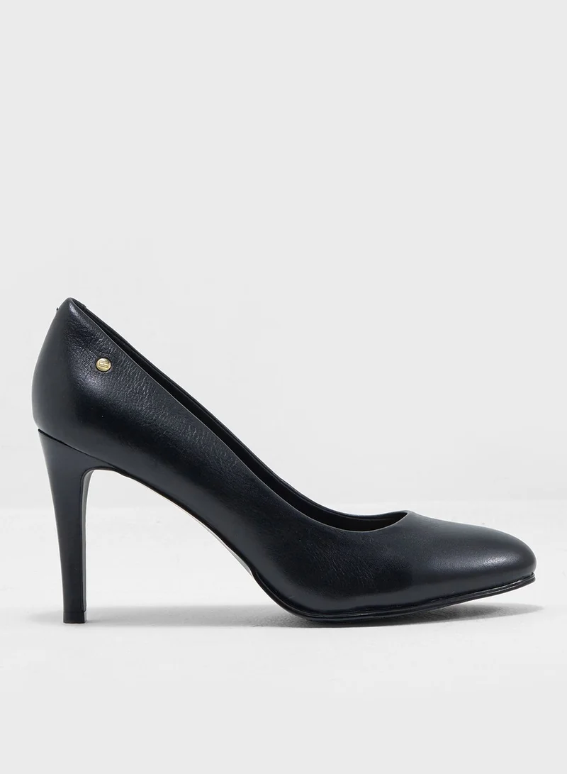 TOMMY HILFIGER High Heel Single Sole Round Toe Pumps