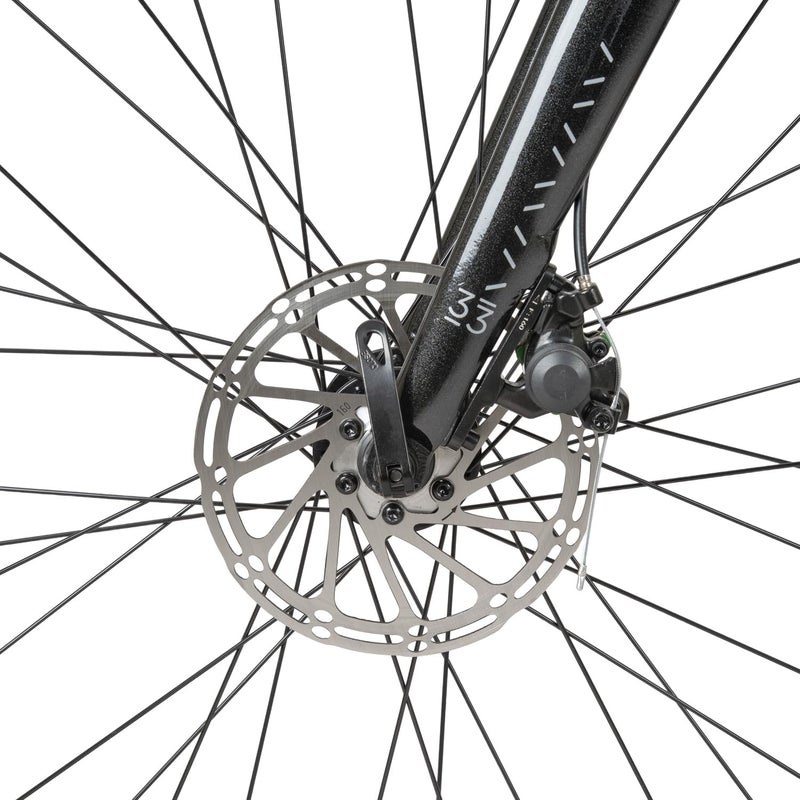 Spartan Dolomite 700C Hybrid Bike | Lightweight Alloy Frame | Shimano Essa 8 Speed | Disc Brakes | Kenda 700x38C Tyres | 48cm Small Frame |Liquid Metal - Image 5