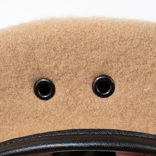 Gajaous British Military Berets with Leather Sweatband, Adjustbale Army Wool Beret for Men & Women - Image 4