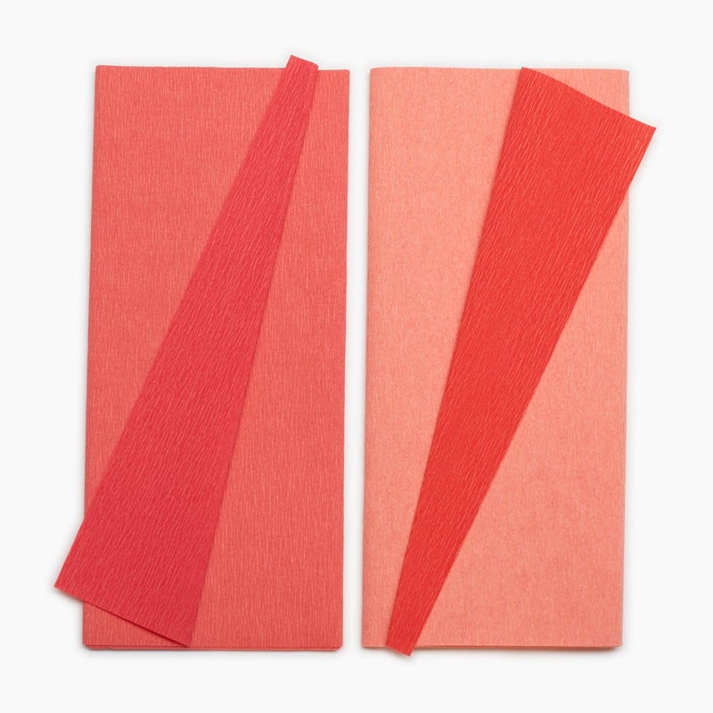 Lia Griffith Double Sided Crepe Paper Folds Roll, 6.7-Square Feet, Strawberry and Tulip Pink, Flamingo and Peony Pink - Image 2