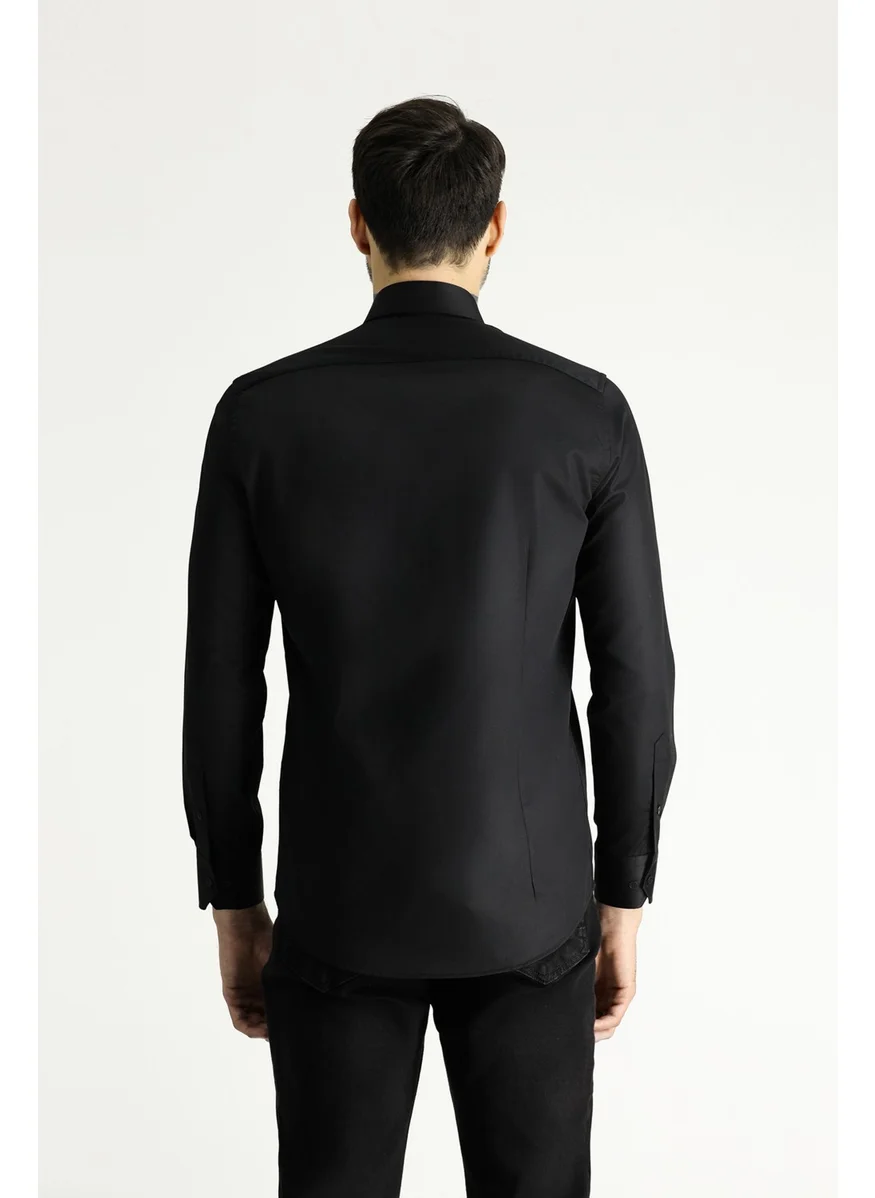 Kiğılı Long Sleeve Non Iron Slim Fit Shirt