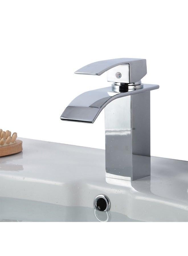 Bathroom Vessel Sink Faucet Silver 25.5 x 8 20.5centimeter - Image 2