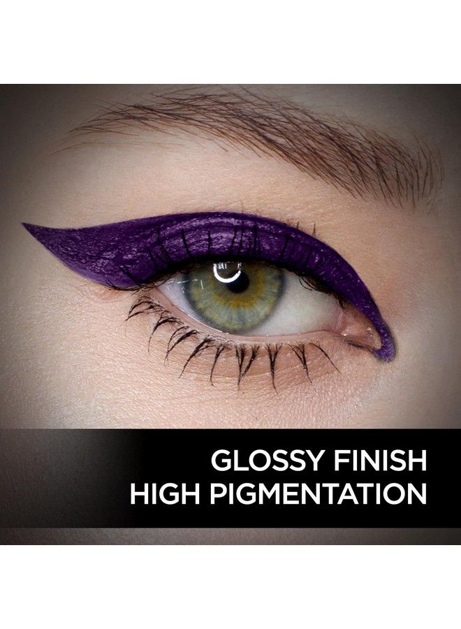 Faces Canada Magneteyes Color Eyeliner Dramatic Purple 4Ml ; Glossy Finish ; 24Hr Longlasting ; Waterproof ; Smudgeproof ; Precise Application ; Intense Color Payoff ; Almond Extract & Vitamin E - Image 4