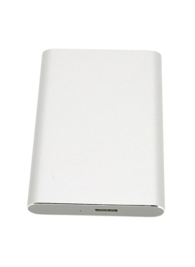 Thoraya Portable metal mobile external hard drive high-speed read and write USB3.0 ultra-thin external mobile hard drive suitable for external computer TV PS4 game silver white 750GB  - Image 3