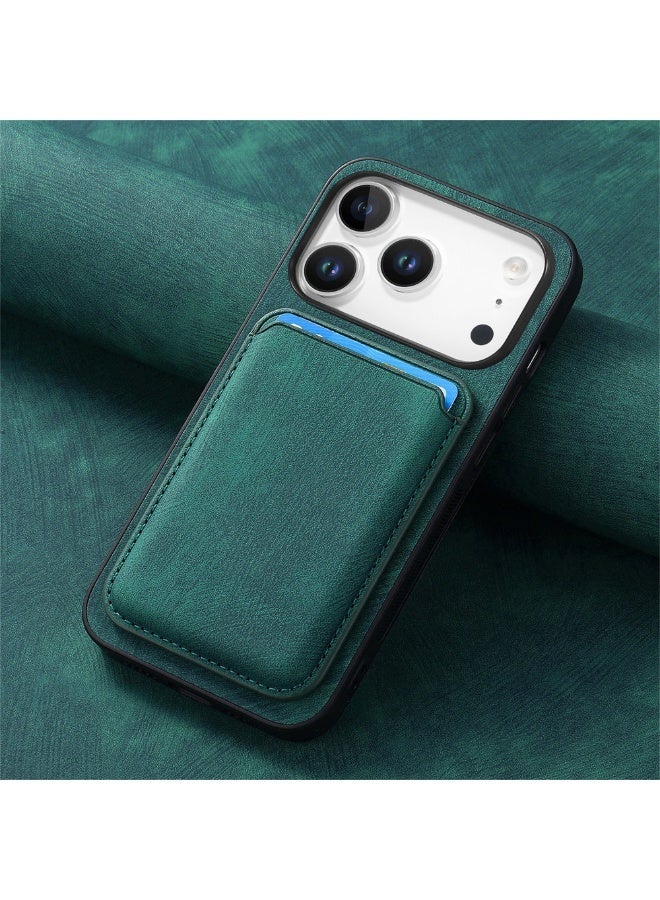 إنترستيلا غطاء iPhone 17 Pro Max – حافظة جلد فاخرة لهاتف Phone 17 Pro Max من آبل، بتصميم قابل للفصل 2 في 1 مع حامل بطاقات وإغلاق مغناطيسي، باللون الأخضر، متوافق مع شاشة بحجم 6.9 بوصة. - Image 2