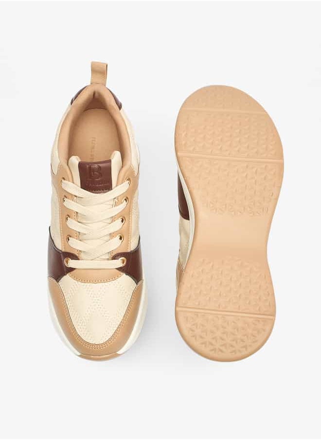 Flora Bella By Shoexpress Women Animal Print Lace-Up Low Ankle Sneakers with Pull Tabs  - Image 4
