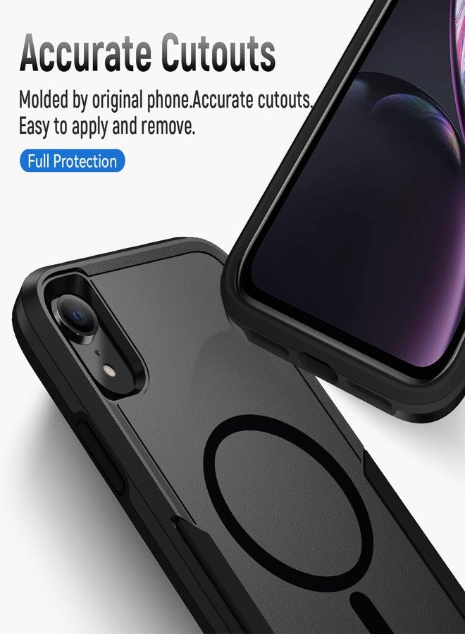 Teayoha for iPhone XR Case,[Compatible with Magsafe] [Military Grade Drop Tested] Heavy Duty Dual-Layer Shockproof Tough Rugged Protective Phone Case -6.1 inch (Black) - Image 5