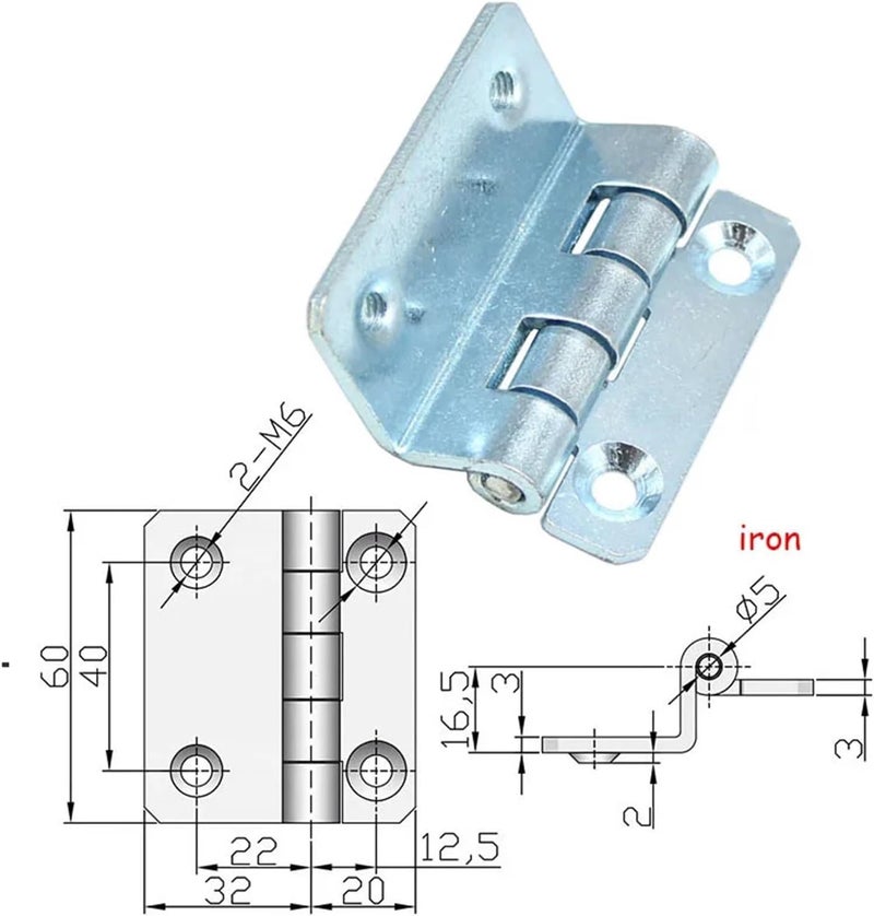 Power Electric Box Bending Installation Door Hinge - Image 2