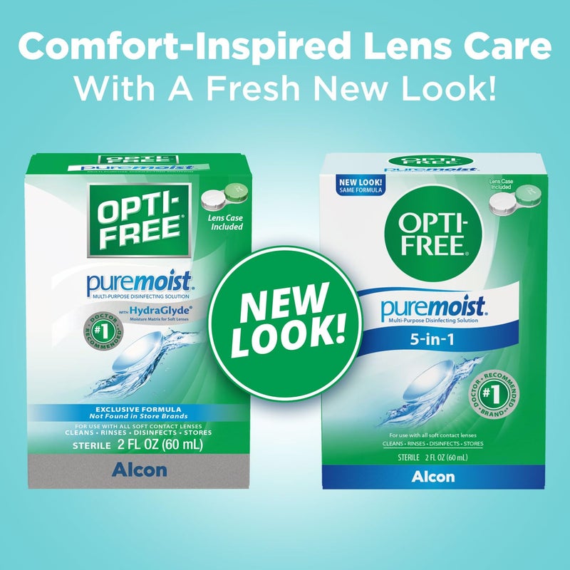 OptiFree Puremoist MultiPurpose Disinfecting Solution with Lens Case 2Ounces - Image 2