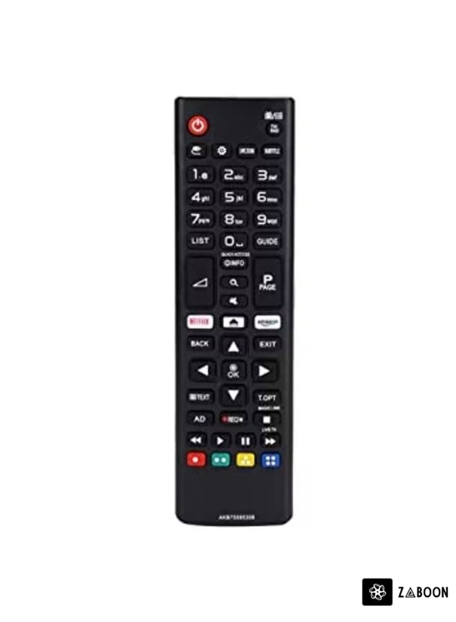 Zaboon Universal Remote Control For LG Smart TVs Black