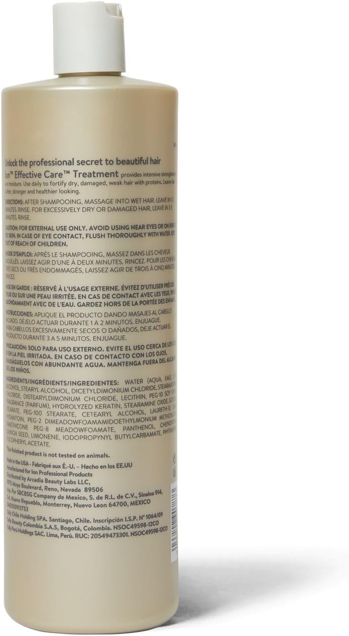 ION Effective Care Treatment 33.8 oz - Deep Conditioning for Damaged Hair - Image 2