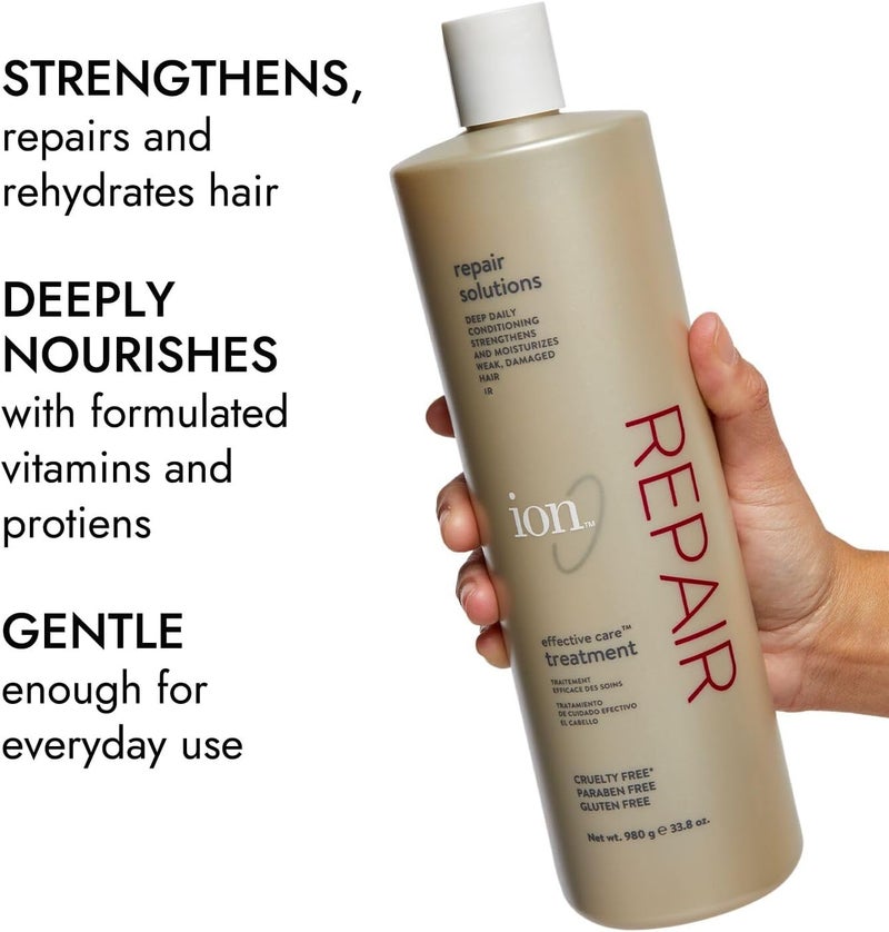 ION Effective Care Treatment 33.8 oz - Deep Conditioning for Damaged Hair - Image 5