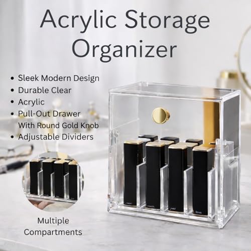 KREPS Makeup Brush Holder with Lid,360° Rotating Makeup Organizer, Nail Polish Perfume Lipstick Pen-Pencil Paint Brush Stationary Organizer, Multifunctional Dressing Table Storage (Crystal Clear) - Image 5