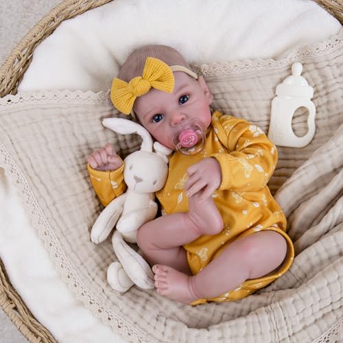 Milidool Lifelike Reborn Baby Dolls 20 Inch Newborn Baby Doll Girl with Soft Weighted Body Cute Soft Poseable Realistic Real Life Baby Dolls with Complete Accessories for 3 Years Old Gifts - Image 1