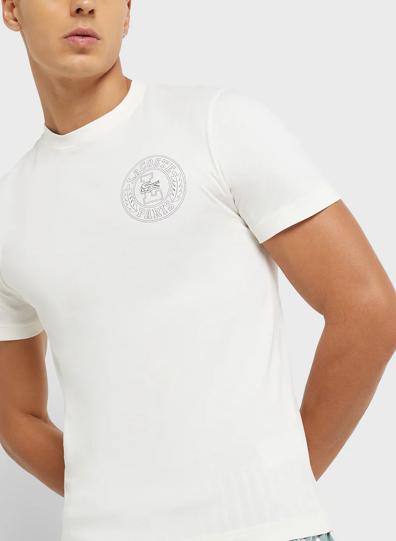 LACOSTE Crew Neck Short Sleeve T-Shirt