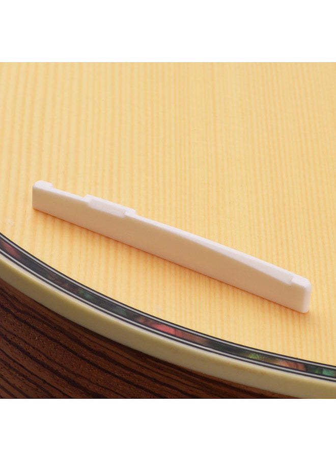 Generic - Guitar Saddle And Nut Real Bone Material 2Pcs For 6 Strings Acoustic Guitar - Image 1