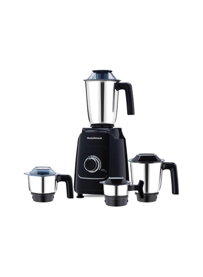Morphy Richards GrindPro Maxx 1000W Mixer Grinder with 4 Jars | TasteMaxx Mode | Grinds even 4 Pepper Pods| Aesthetic LED Ring| Liquidizing Jar, Dry/Wet, Chutney, Spice Jar| 2-Yr Warranty【Black】 - Image 1