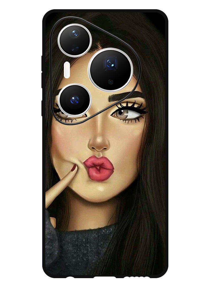 Theodor Case Compatible with Huawei Pura 80 Pro 6.8 Inch Protection Shockproof Bumper Cover Dimple Girl - Image 1