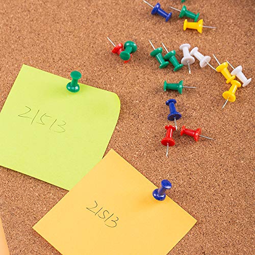 Deli W0021 Color Push Pin, Office Pin, Paper Pins, Office Stationery, Multicolor (23mm, 35pcs Per Pack) (Pack of 3) - Image 5