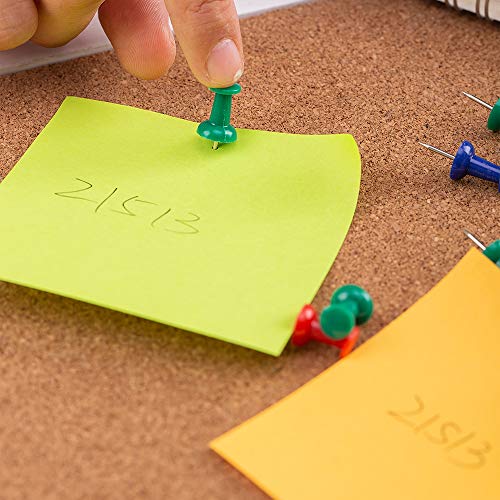 Deli W0021 Color Push Pin, Office Pin, Paper Pins, Office Stationery, Multicolor (23mm, 35pcs Per Pack) (Pack of 3) - Image 4
