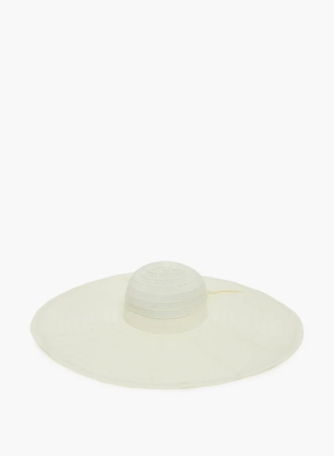 Styli Beige Fedora Sun Hat