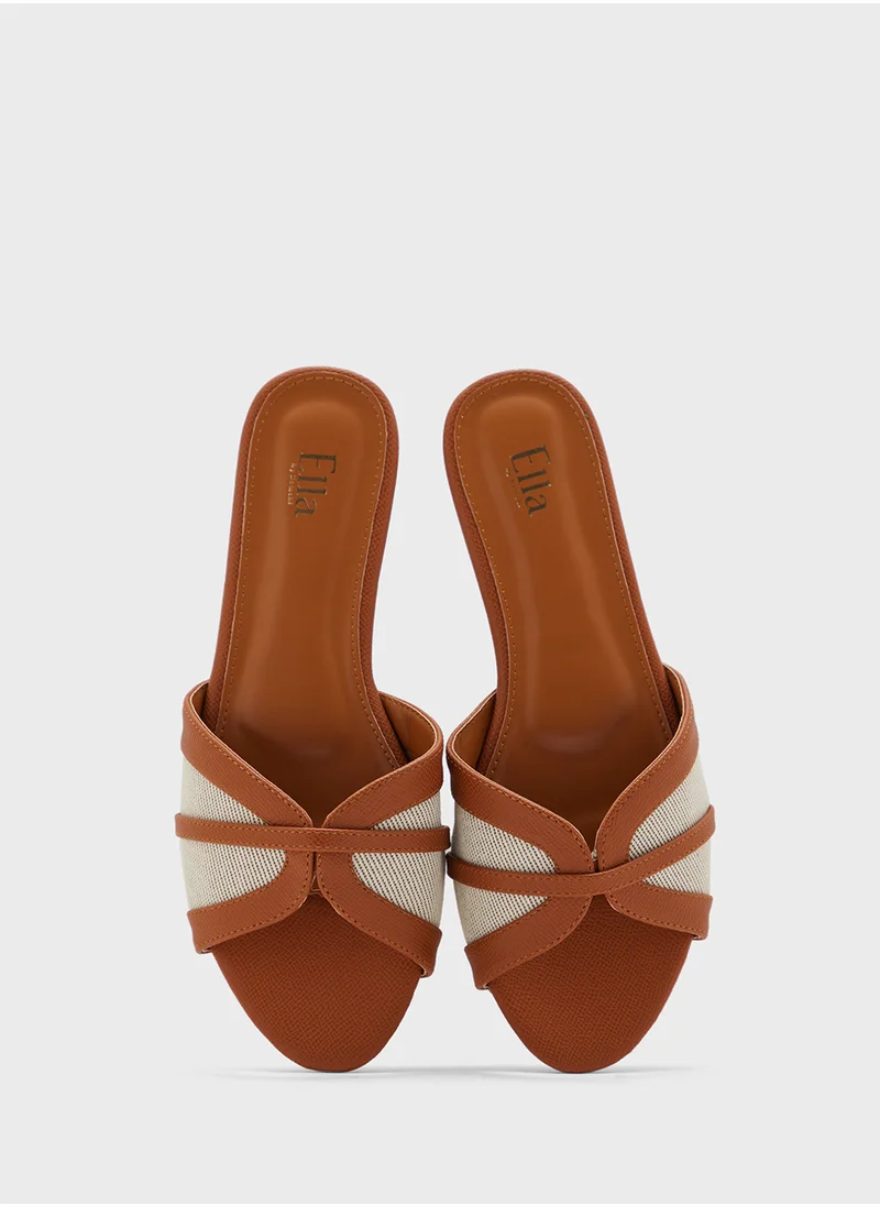 ايلا Color Block Flat Sandal