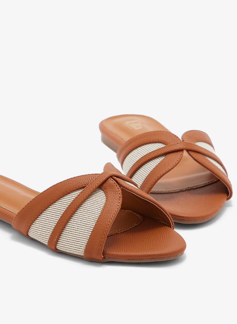 ELLA Color Block Flat Sandal - Image 4