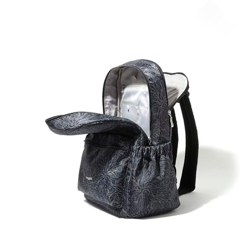 Baggallini On The Go Laptop Backpack Midnight Blossom Print One Size - Image 4