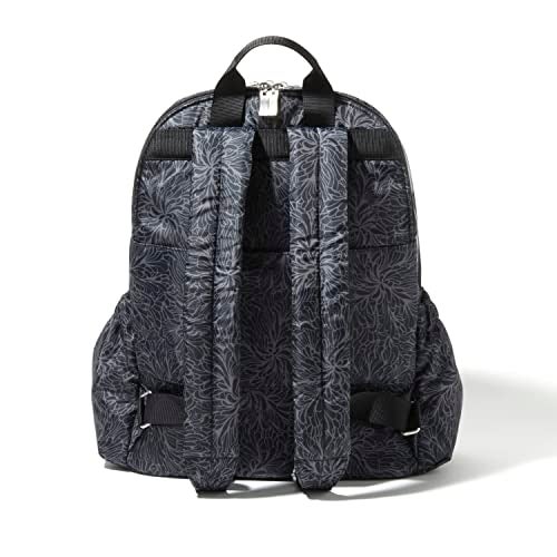 Baggallini On The Go Laptop Backpack Midnight Blossom Print One Size - Image 3
