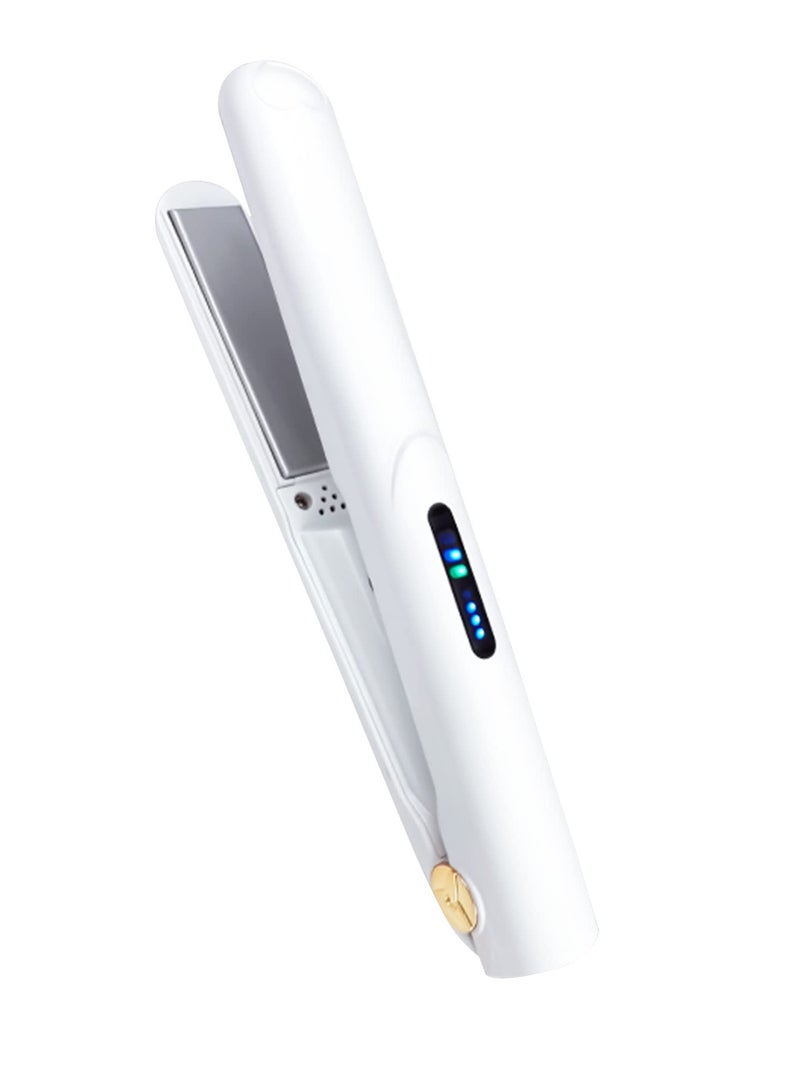 Cordless Hair Straightener Portable Mini Straightener and Curler for All Hairstyles with USB Rechargeable Hair Anti-Scald 3-Level Adjust Temp - Image 1