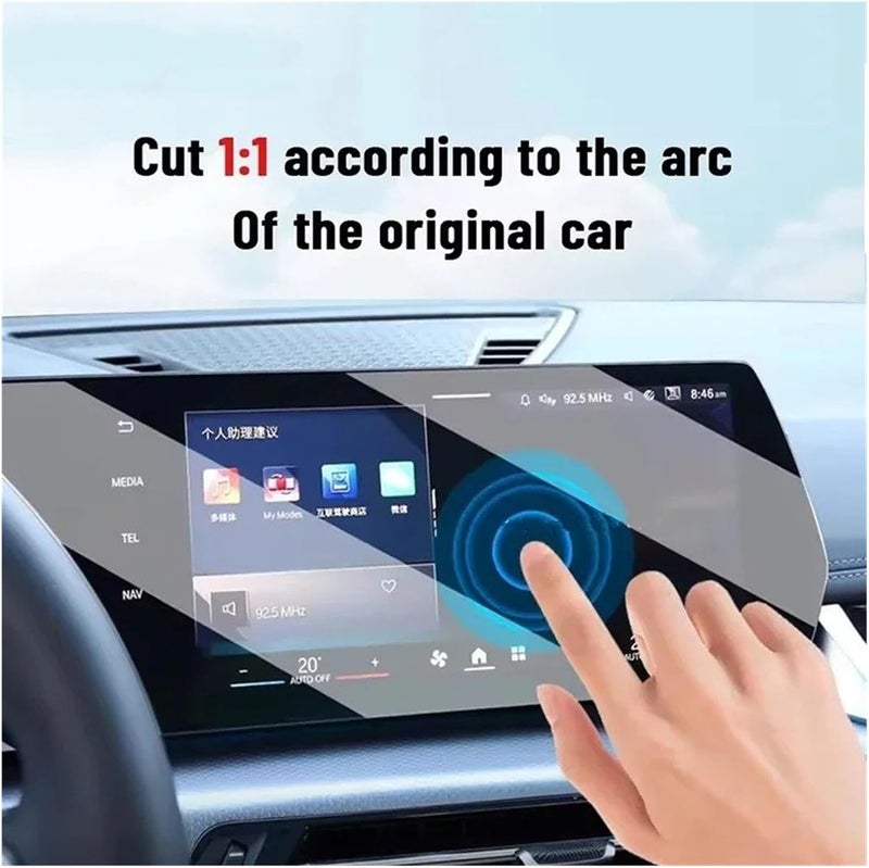 Car GPS Protective Film For Kia For Sorento 2024 2025 RHD Car GPS LCD Screen Navigation TPU Film Matte Anti Glare Protector(Transparent/Style A) - Image 4